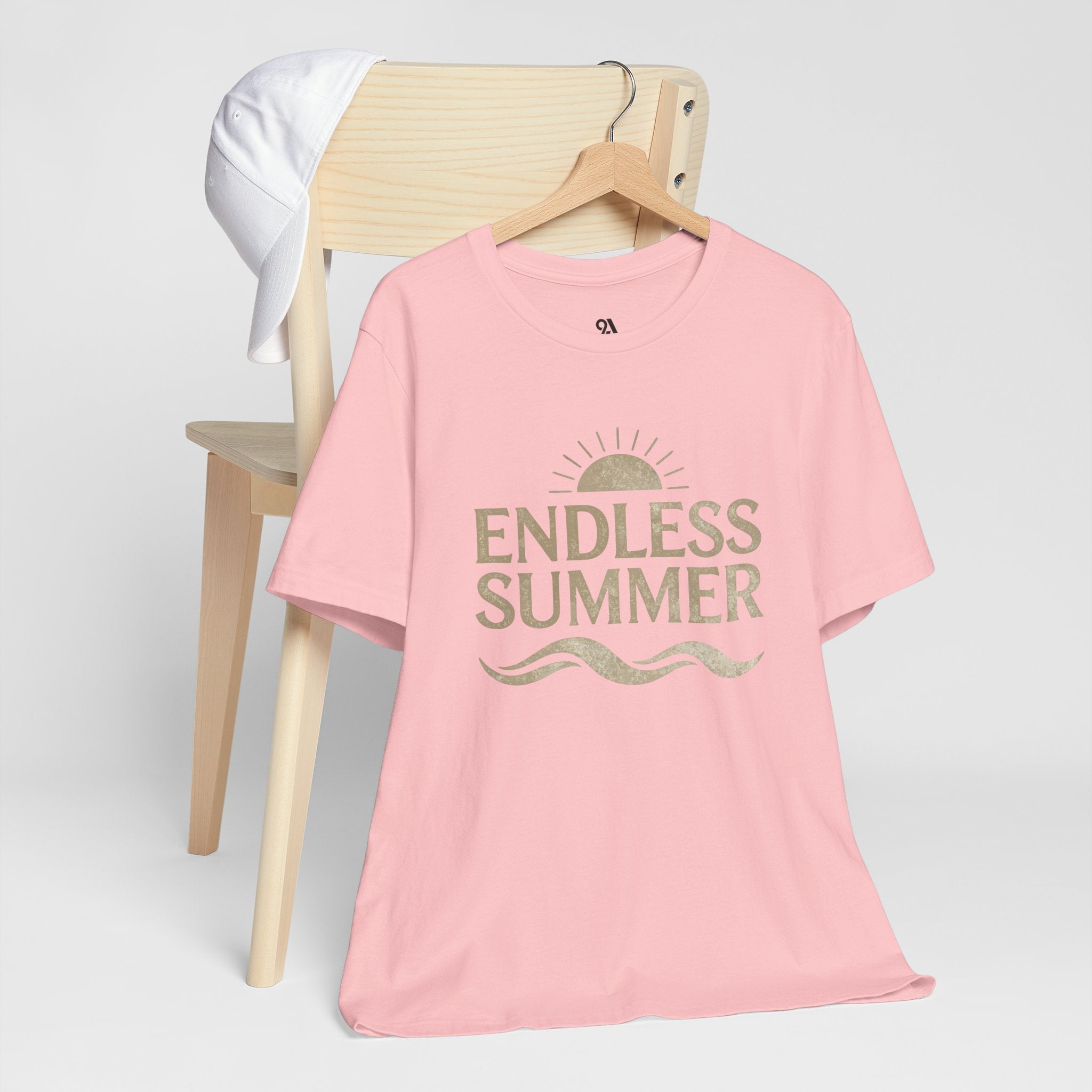 Endless Summer Vintage Sun & Waves T-Shirt – Retro Beach Graphic Tee, Unisex Summer Shirt