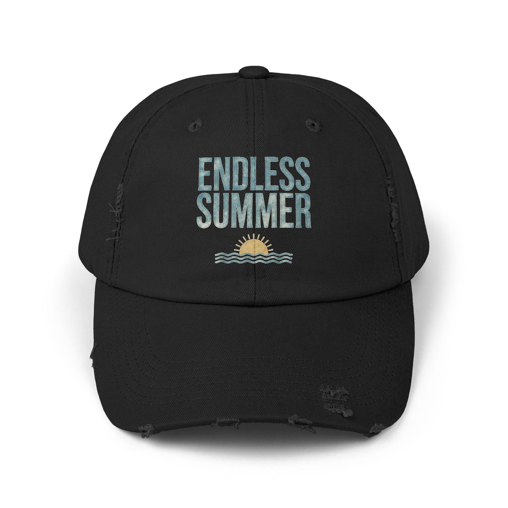 Endless Summer Vintage Cap – Retro Sunset Distressed Dad Hat für Strand, Streetwear & Ästhetik-Outfit