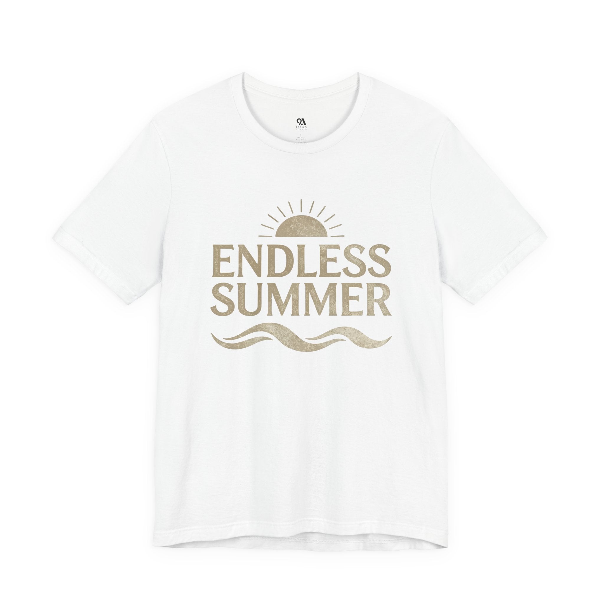 Endless Summer Vintage Sun & Waves T-Shirt – Retro Beach Graphic Tee, Unisex Summer Shirt