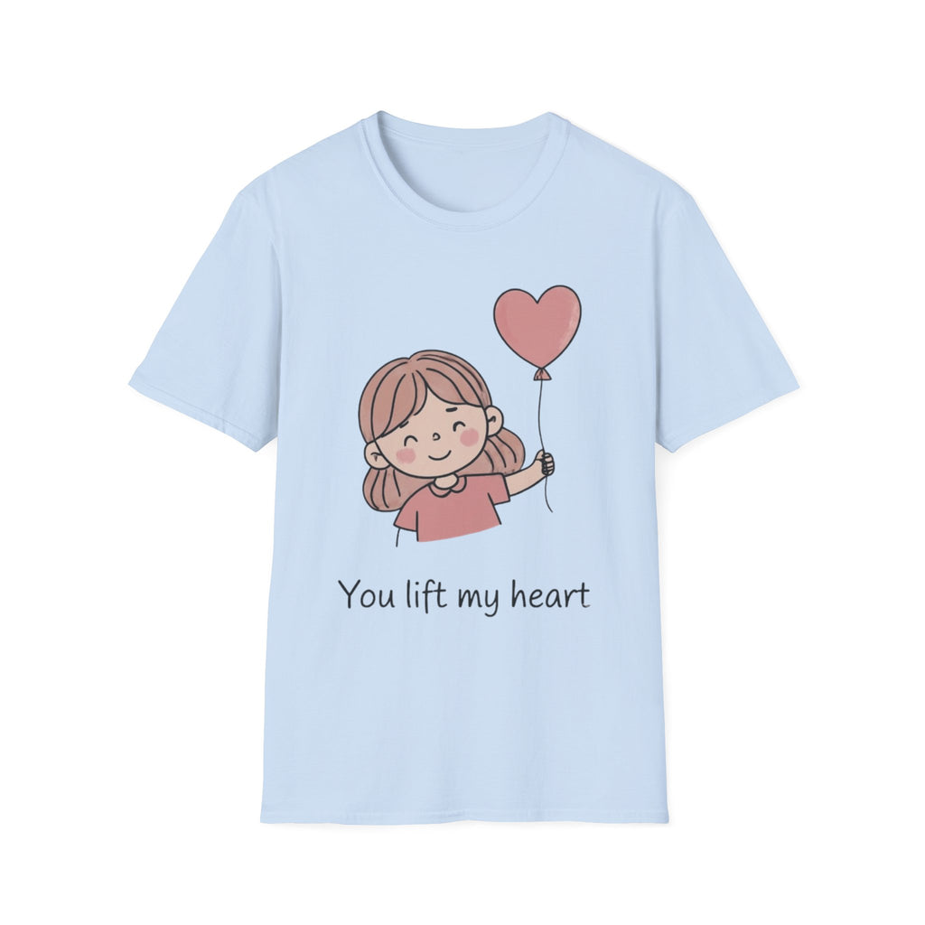 Couple style t-shirts — "Yoy lift my heart"