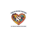 Families Belong Together Kiss-Cut Sticker | family unity, solidaridad, bilingual