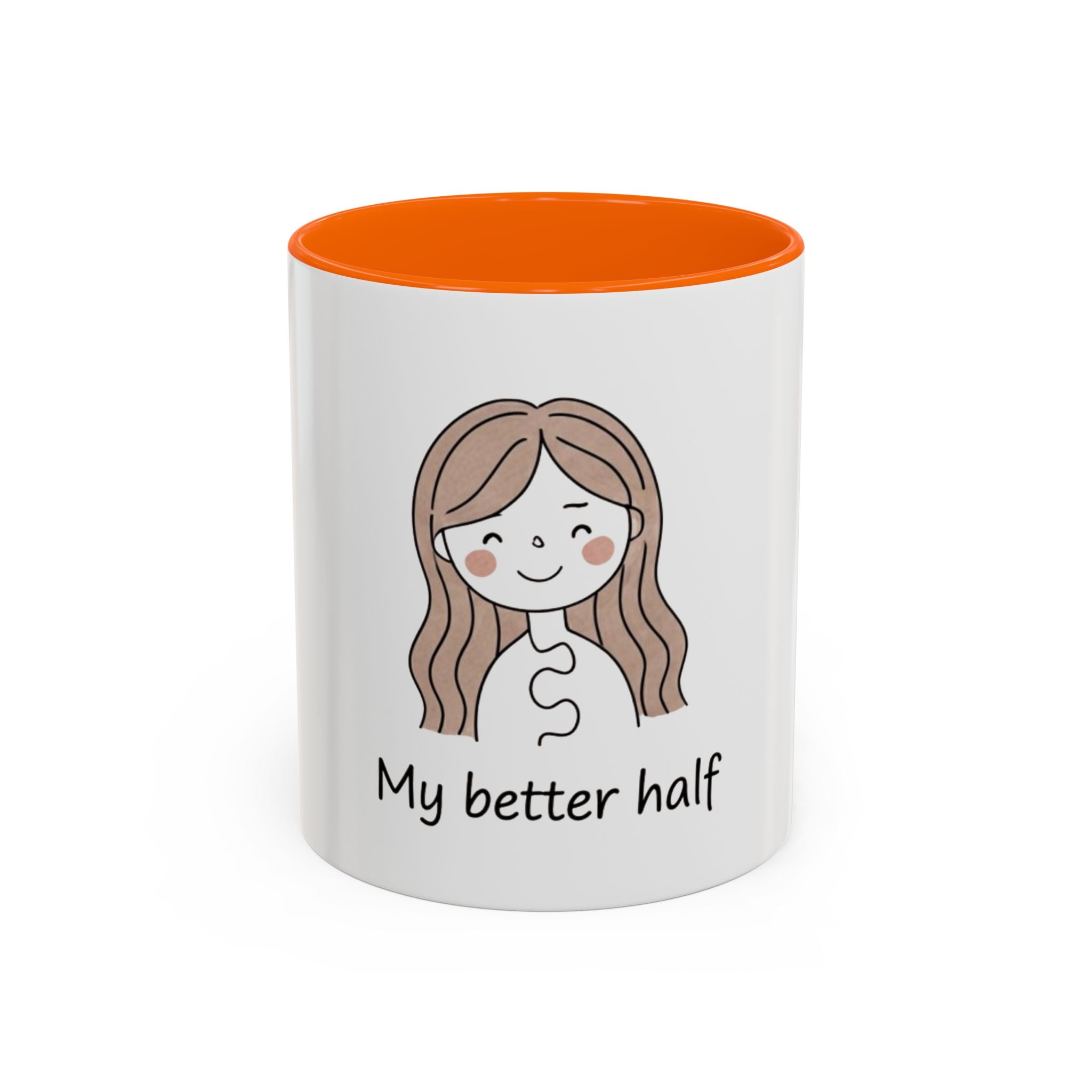 My Better Half Accent Coffee Mug — 11/15oz Couples Coffee Cup