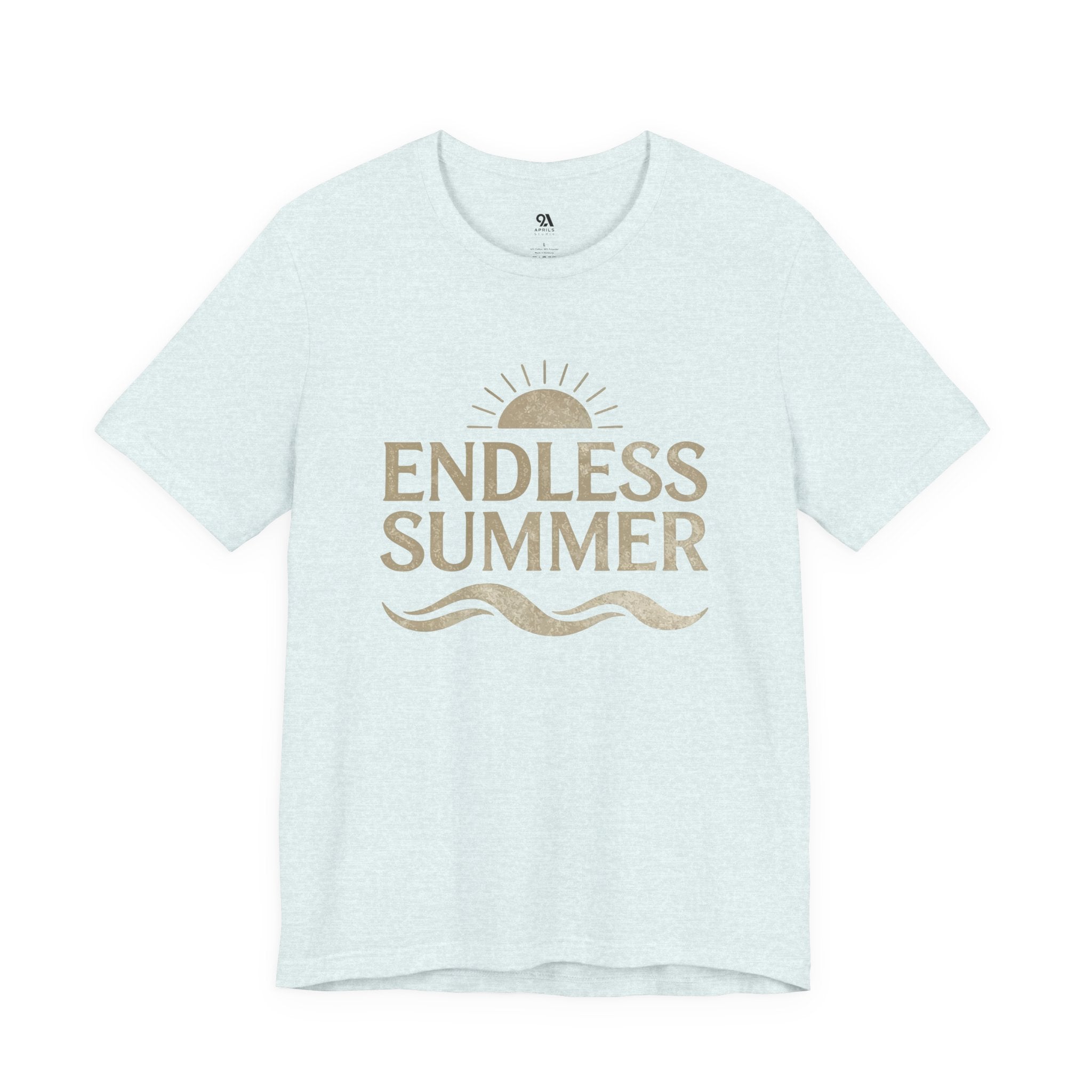 Endless Summer Vintage Sun & Waves T-Shirt – Retro Beach Graphic Tee, Unisex Summer Shirt