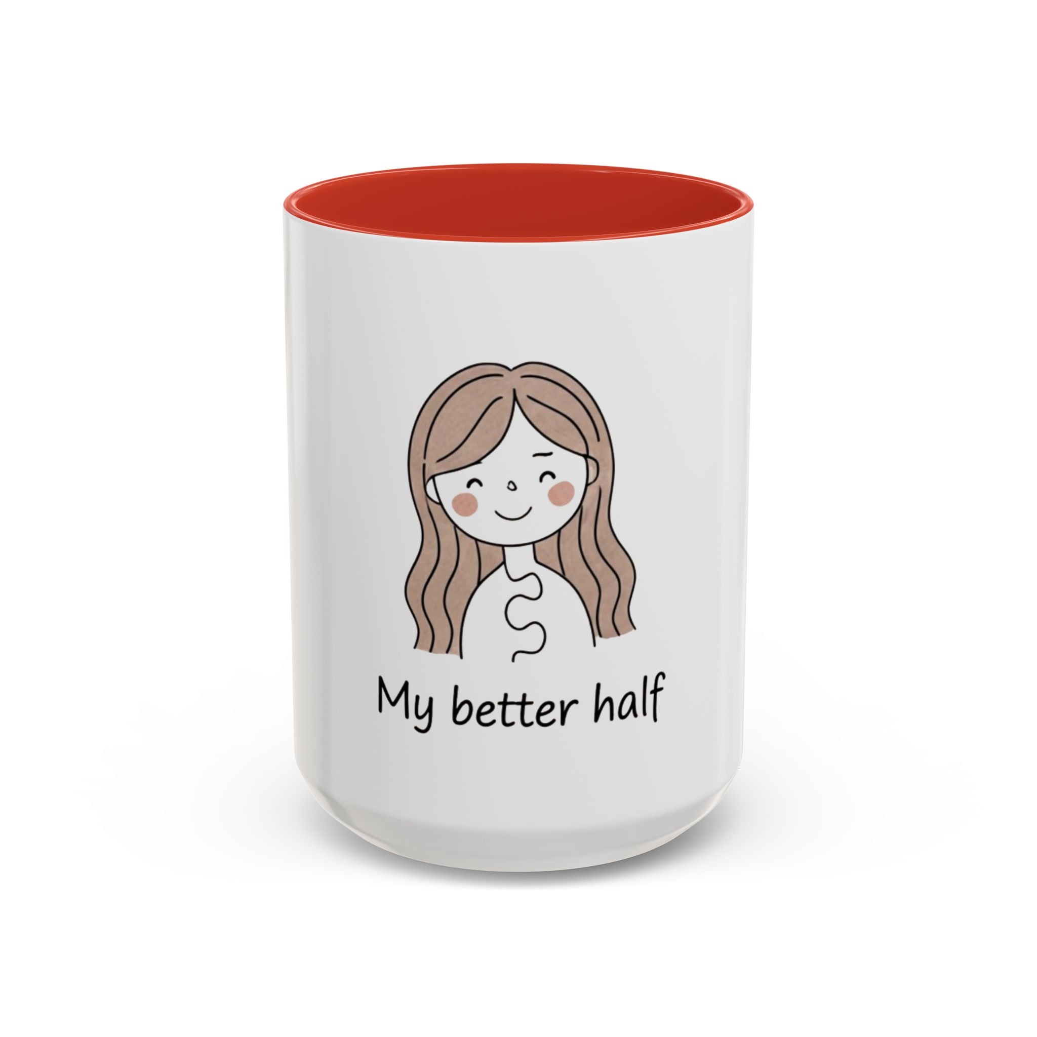 My Better Half Accent Coffee Mug — 11/15oz Couples Coffee Cup