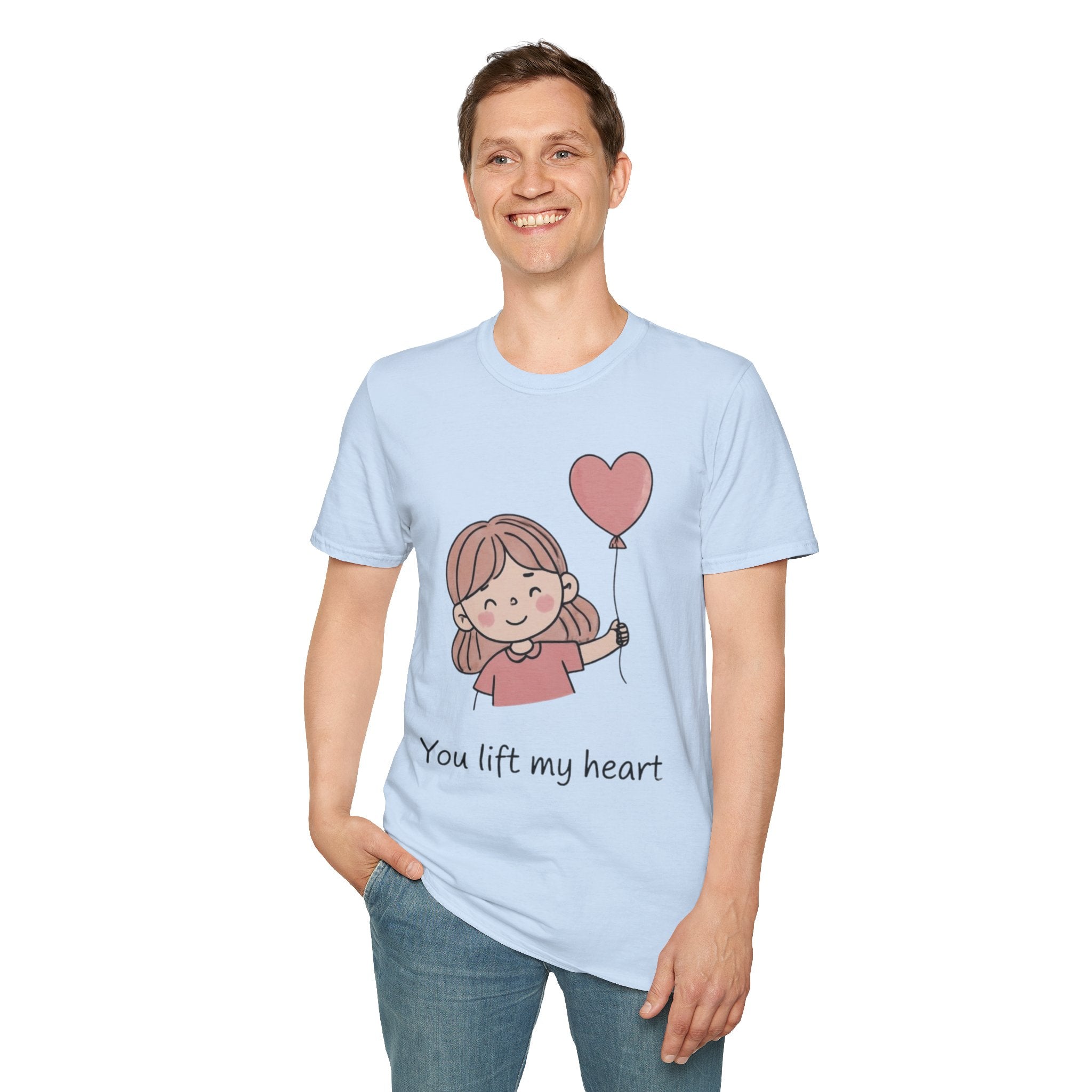Couple style t-shirts — "Yoy lift my heart"