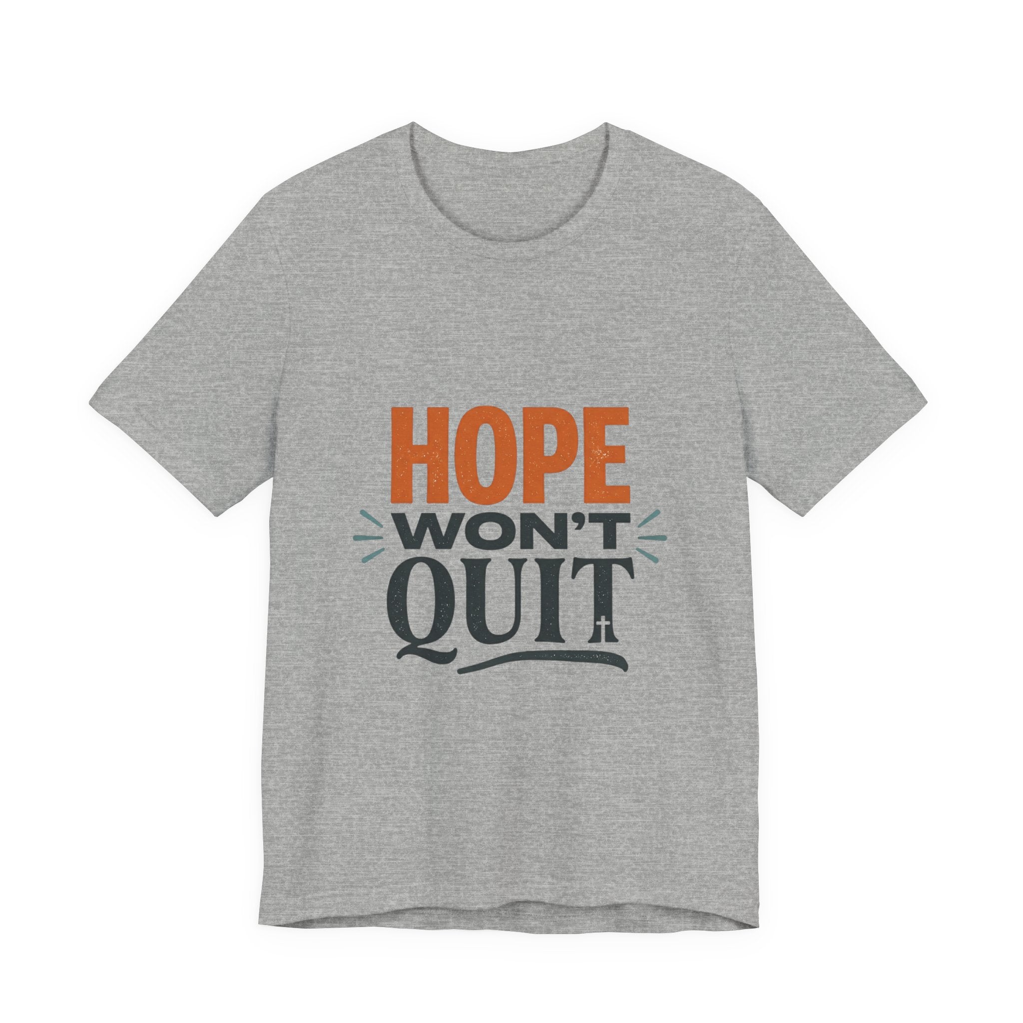 Hope Won't Quit Tee | faith streetwear, bold type, washed vintage