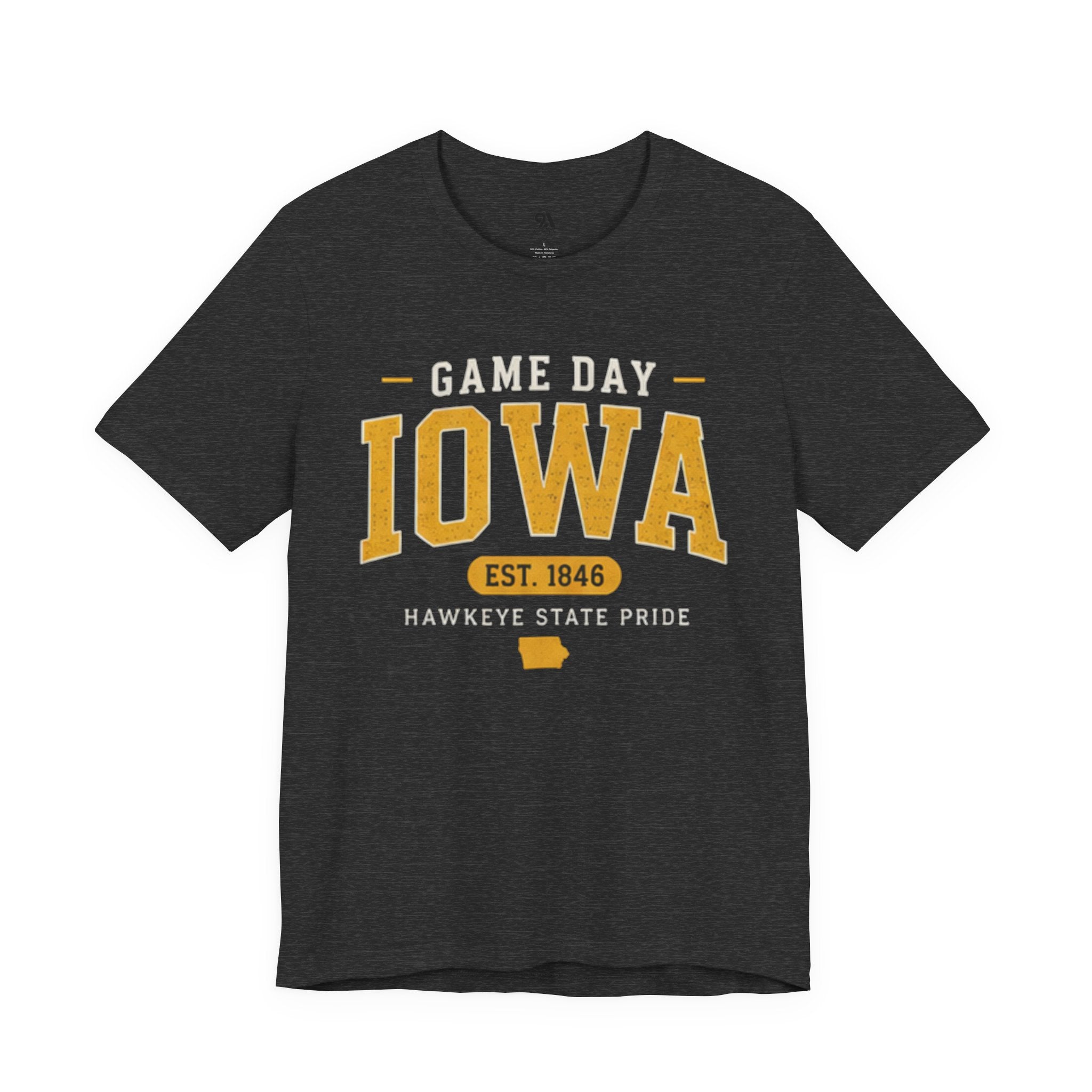 Game Day Iowa T-Shirt – Iowa Hawkeyes Style Tee, Hawkeye State Pride Shirt, Iowa Football Fan Gift (Est. 1846)