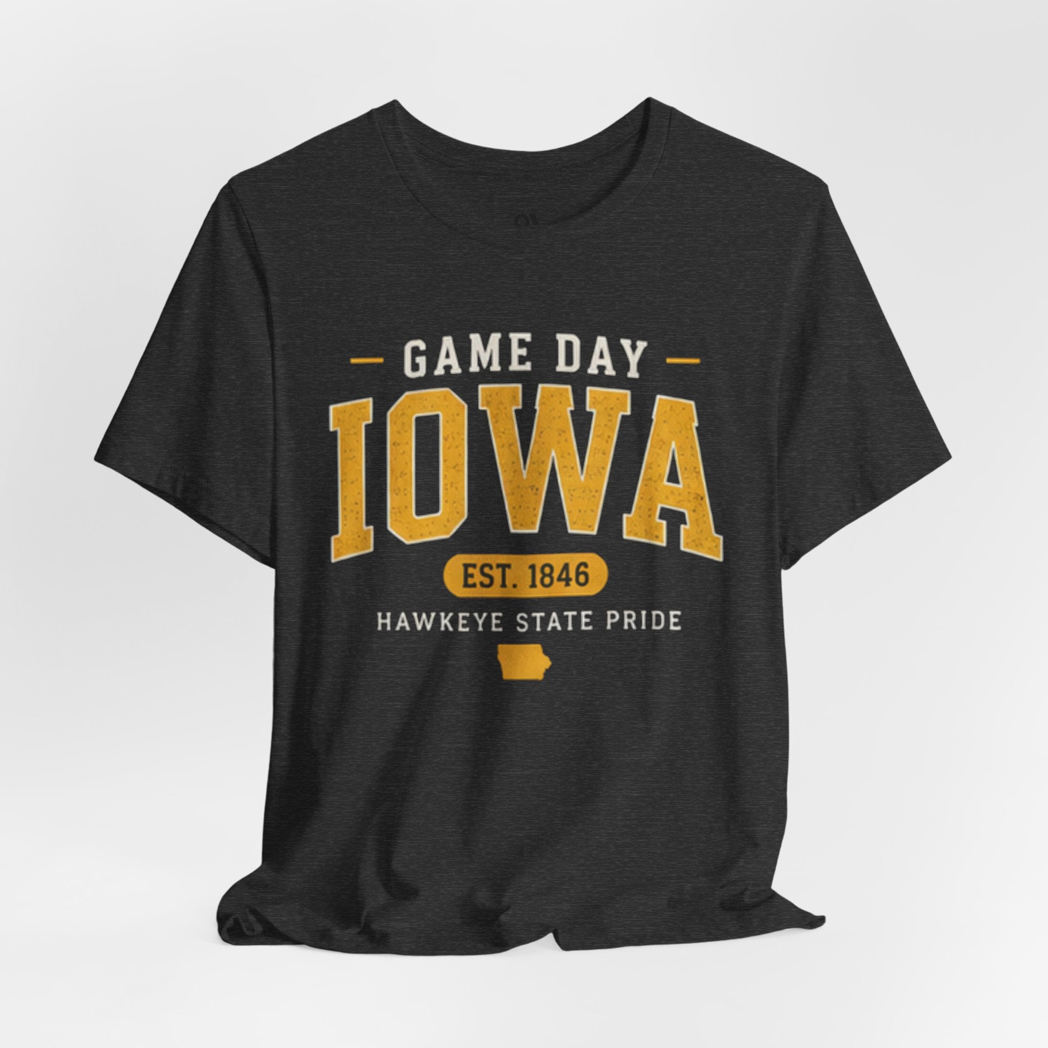 Game Day Iowa T-Shirt – Iowa Hawkeyes Style Tee, Hawkeye State Pride Shirt, Iowa Football Fan Gift (Est. 1846)