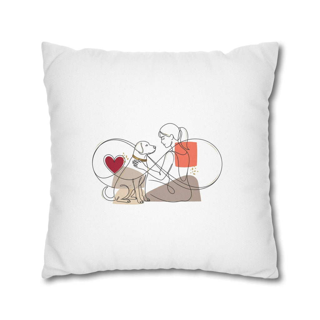 Dog Lover Pillowcase – Cute Dog Mom Gift, Pet Cushion Cover, Home Decor