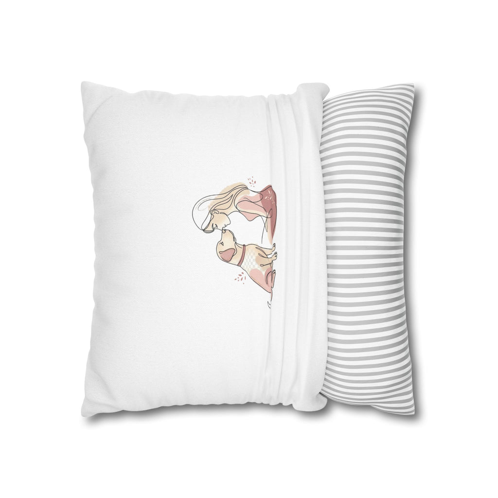 Dog Mom Pillowcase – Cute Dog Lover Gift, Decorative Cushion Cover, Pet Lover Home Decor