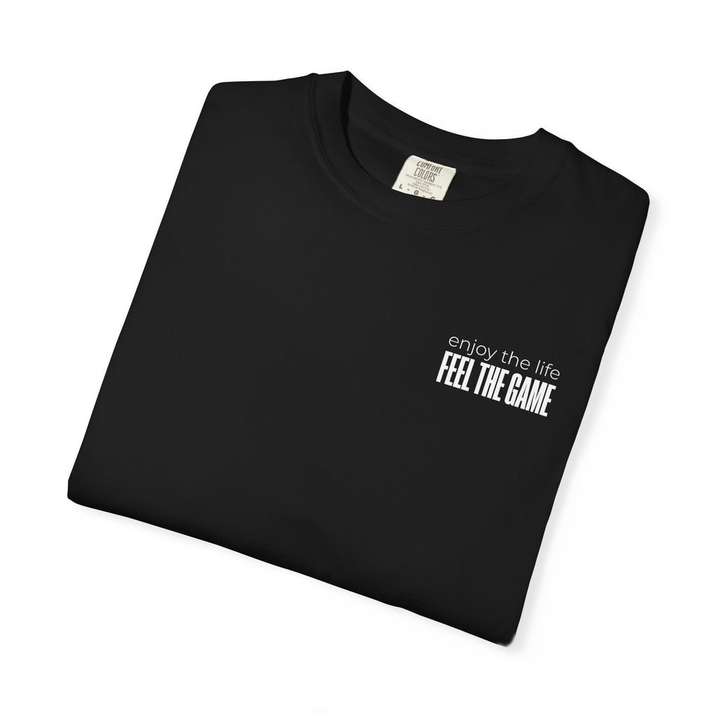 Feel The Game T-Shirt - Minimalist  Unisex Black Streetwear Shirt Casual Lifestyle Fashion Top