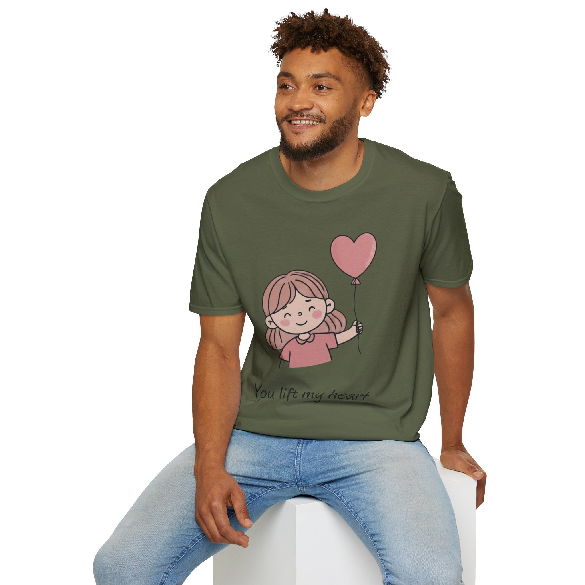 Couple style t-shirts — "Yoy lift my heart"