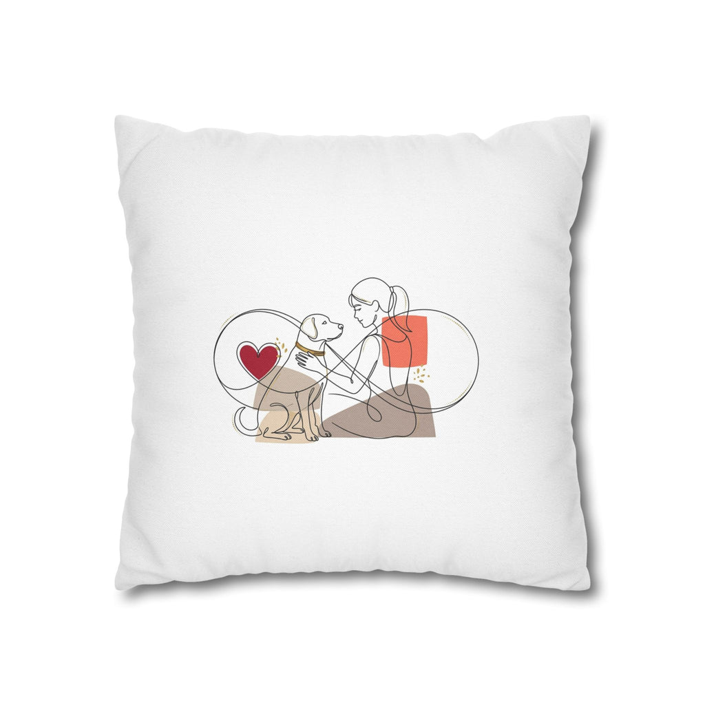 Dog Lover Pillowcase – Cute Dog Mom Gift, Pet Cushion Cover, Home Decor