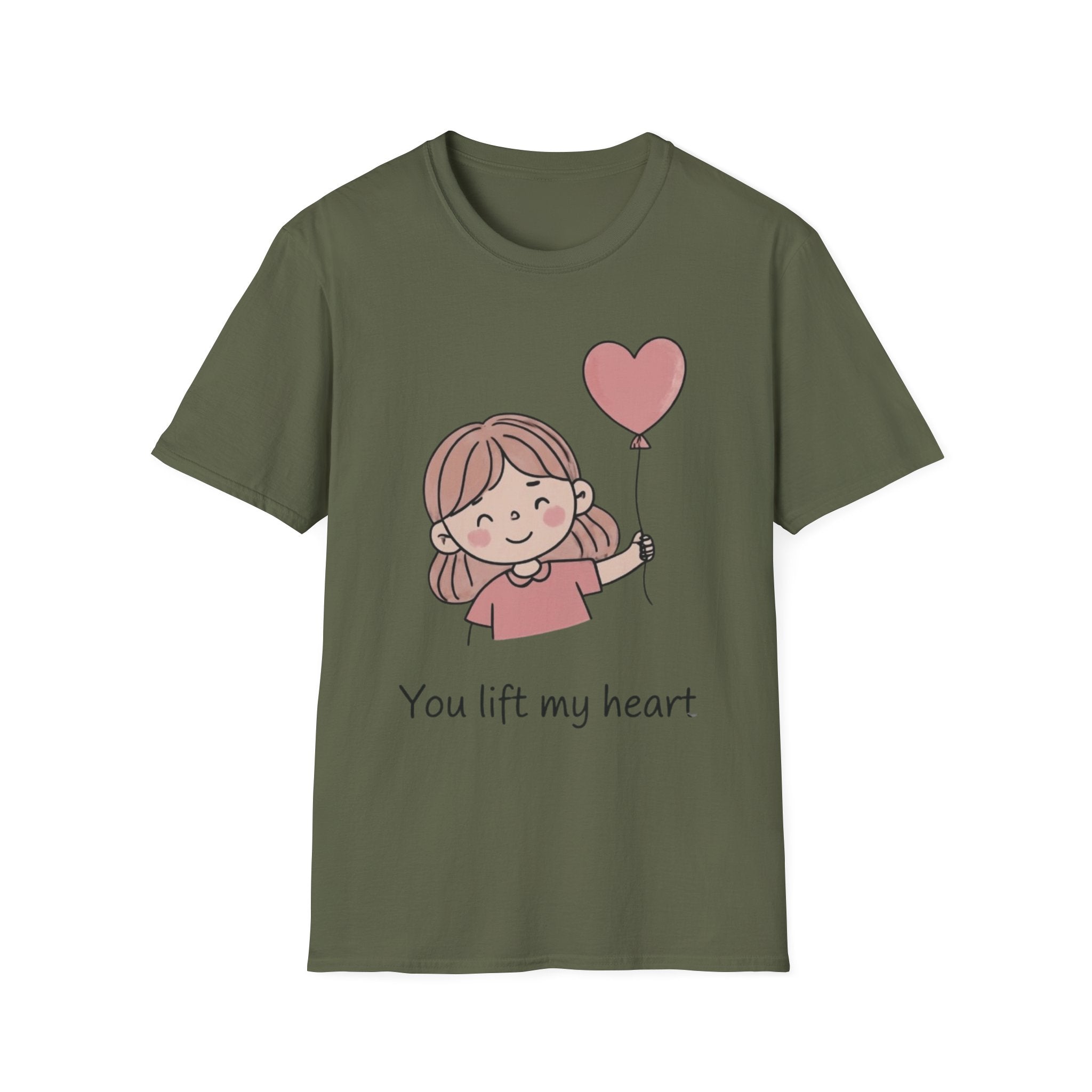 Couple style t-shirts — "Yoy lift my heart"