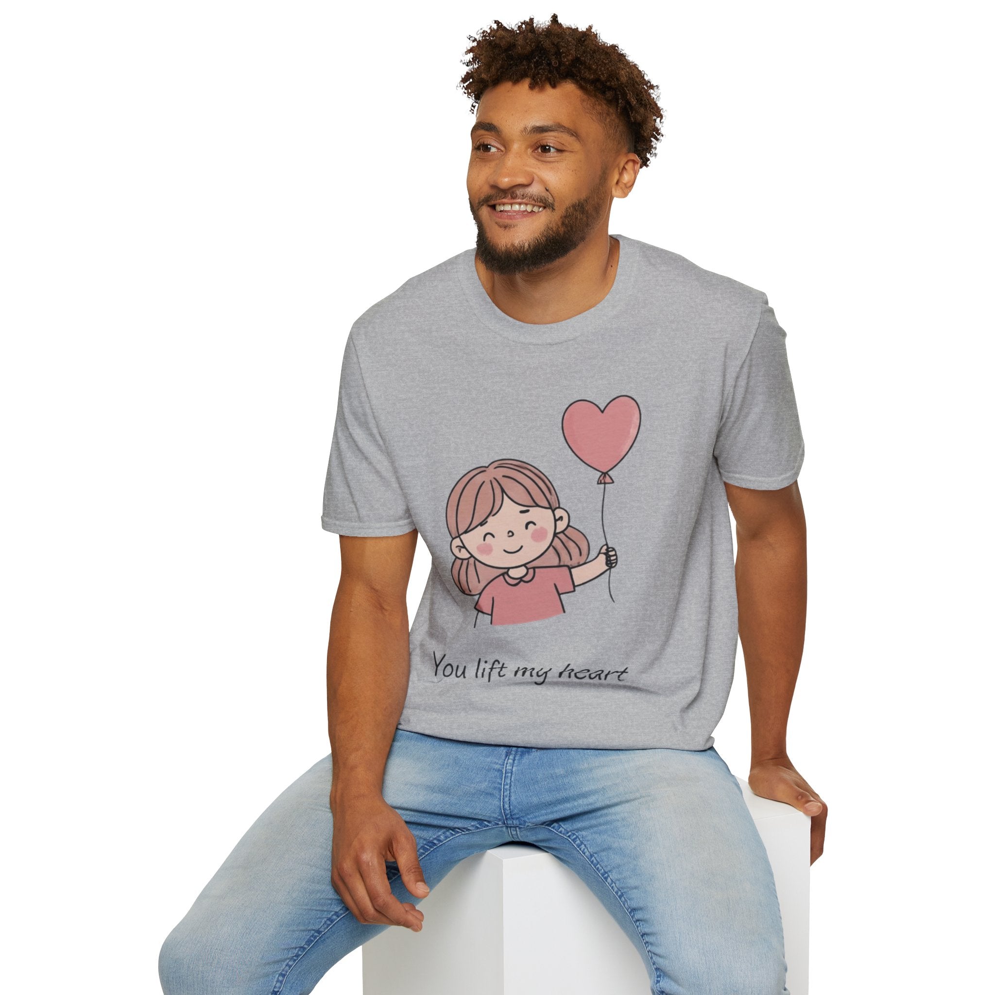 Couple style t-shirts — "Yoy lift my heart"