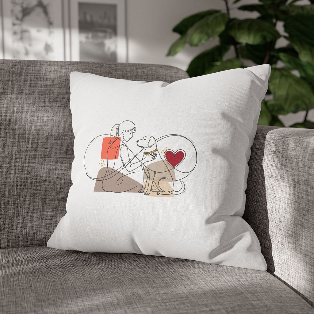 Dog Lover Pillowcase – Cute Dog Mom Gift, Pet Cushion Cover, Home Decor