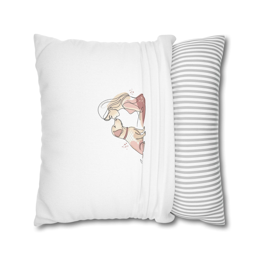 Dog Mom Pillowcase – Cute Dog Lover Gift, Decorative Cushion Cover, Pet Lover Home Decor