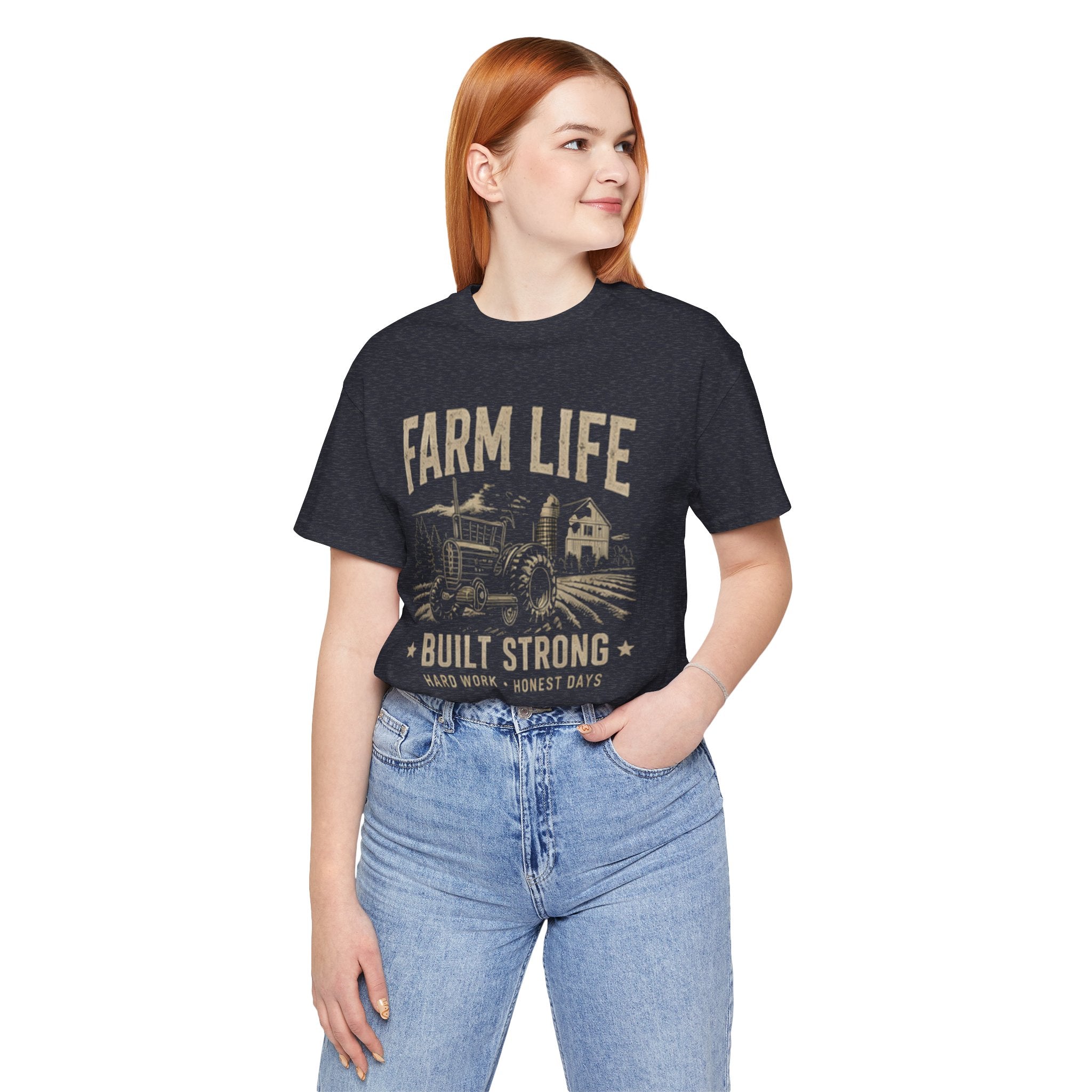 Farm Life T-Shirt – Vintage Tractor Shirt, Farmer Life Tee, Country Living Shirt, Farming Gift Idea