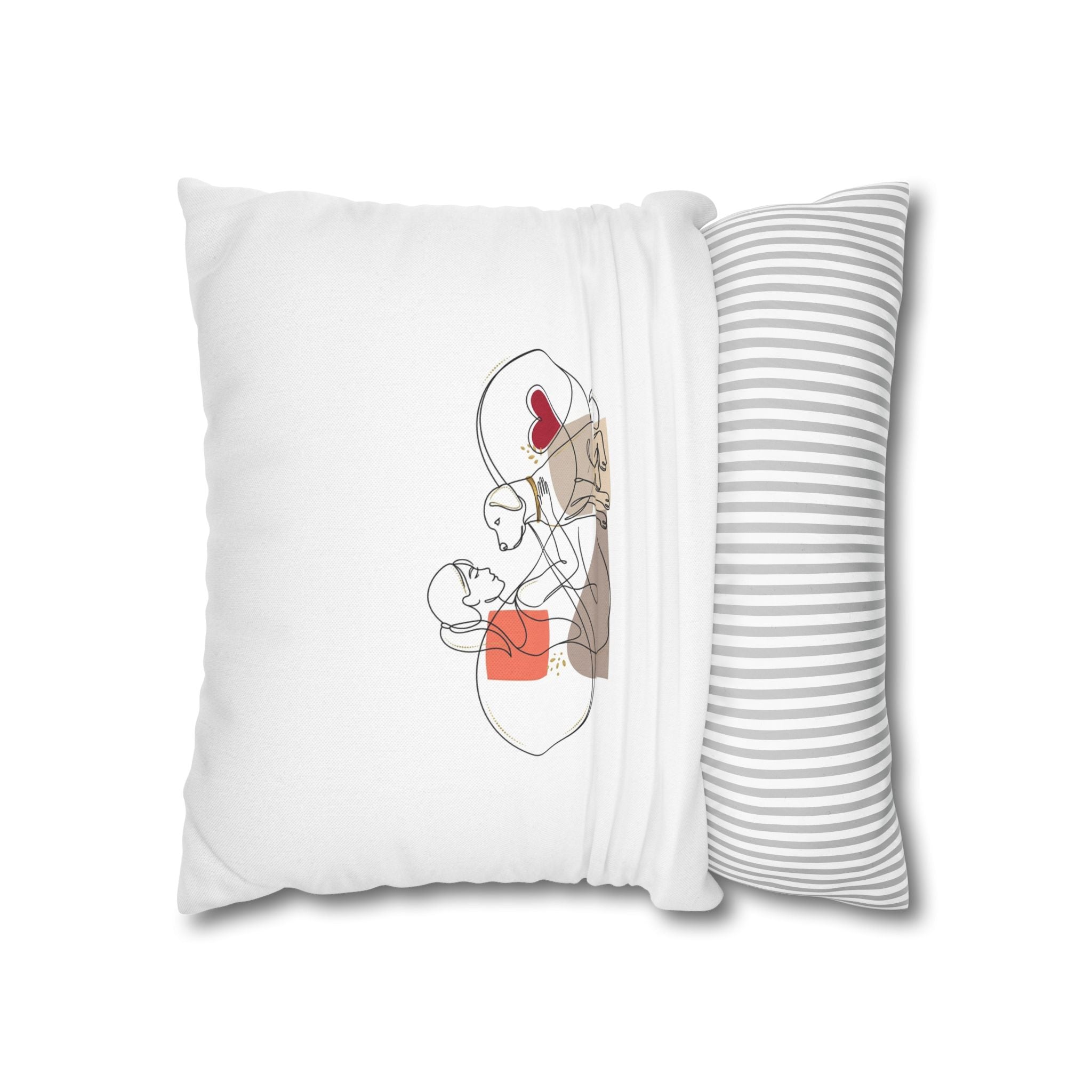 Dog Lover Pillowcase – Cute Dog Mom Gift, Pet Cushion Cover, Home Decor