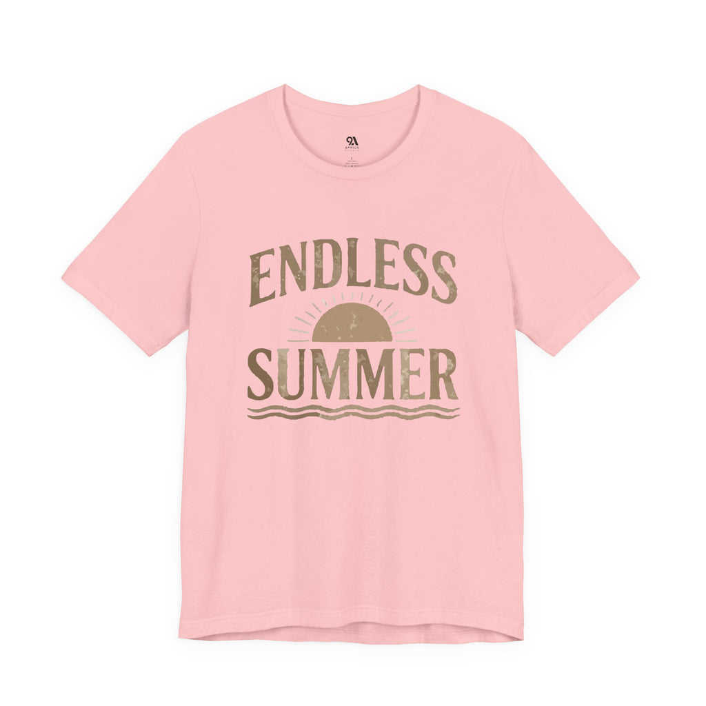 Endless Summer T-Shirt | Vintage Sun & Waves Graphic Tee – Retro Beach Shirt, Coastal Summer Outfit