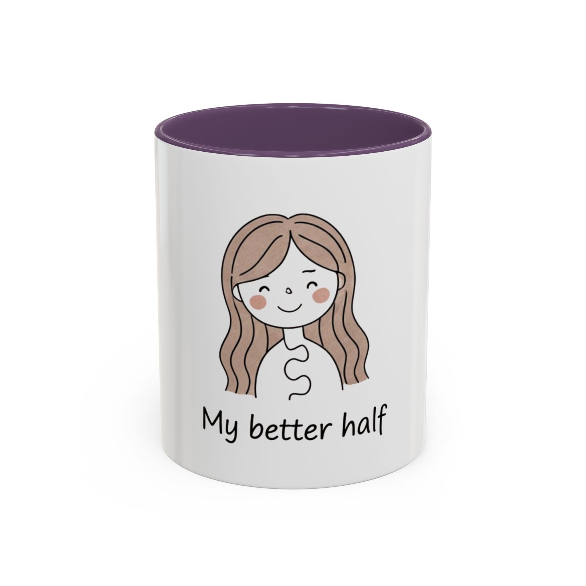 My Better Half Accent Coffee Mug — 11/15oz Couples Coffee Cup