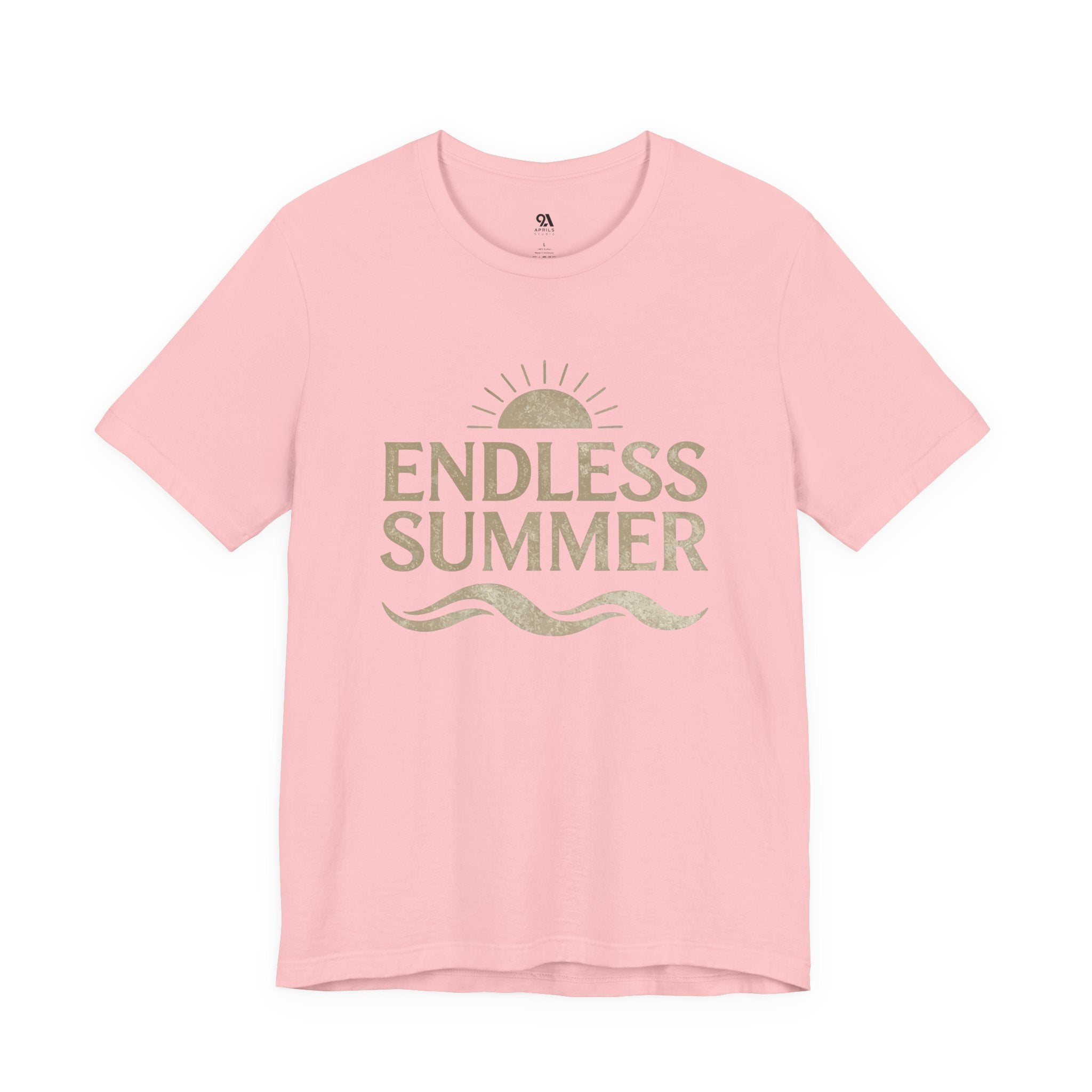 Endless Summer Vintage Sun & Waves T-Shirt – Retro Beach Graphic Tee, Unisex Summer Shirt