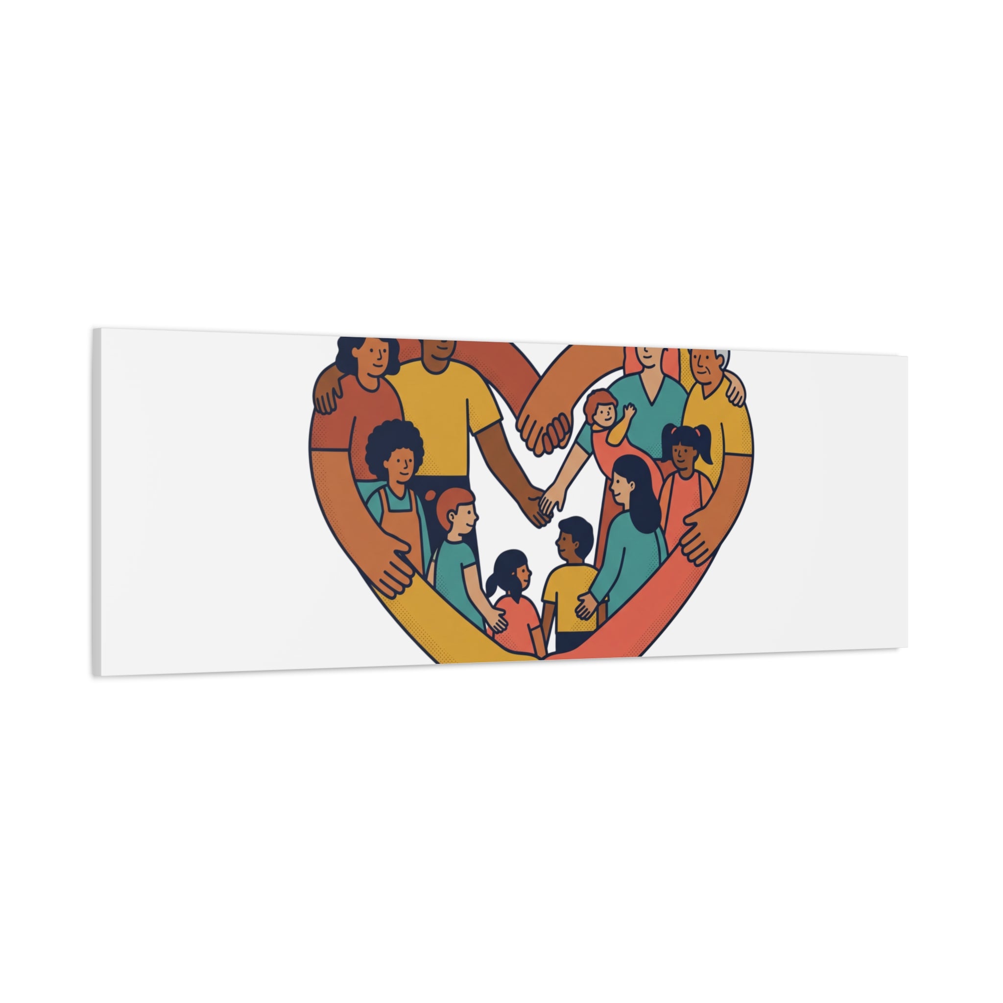 Families Belong Together Canvas, solidarity family unity, bilingual immigrant rights
