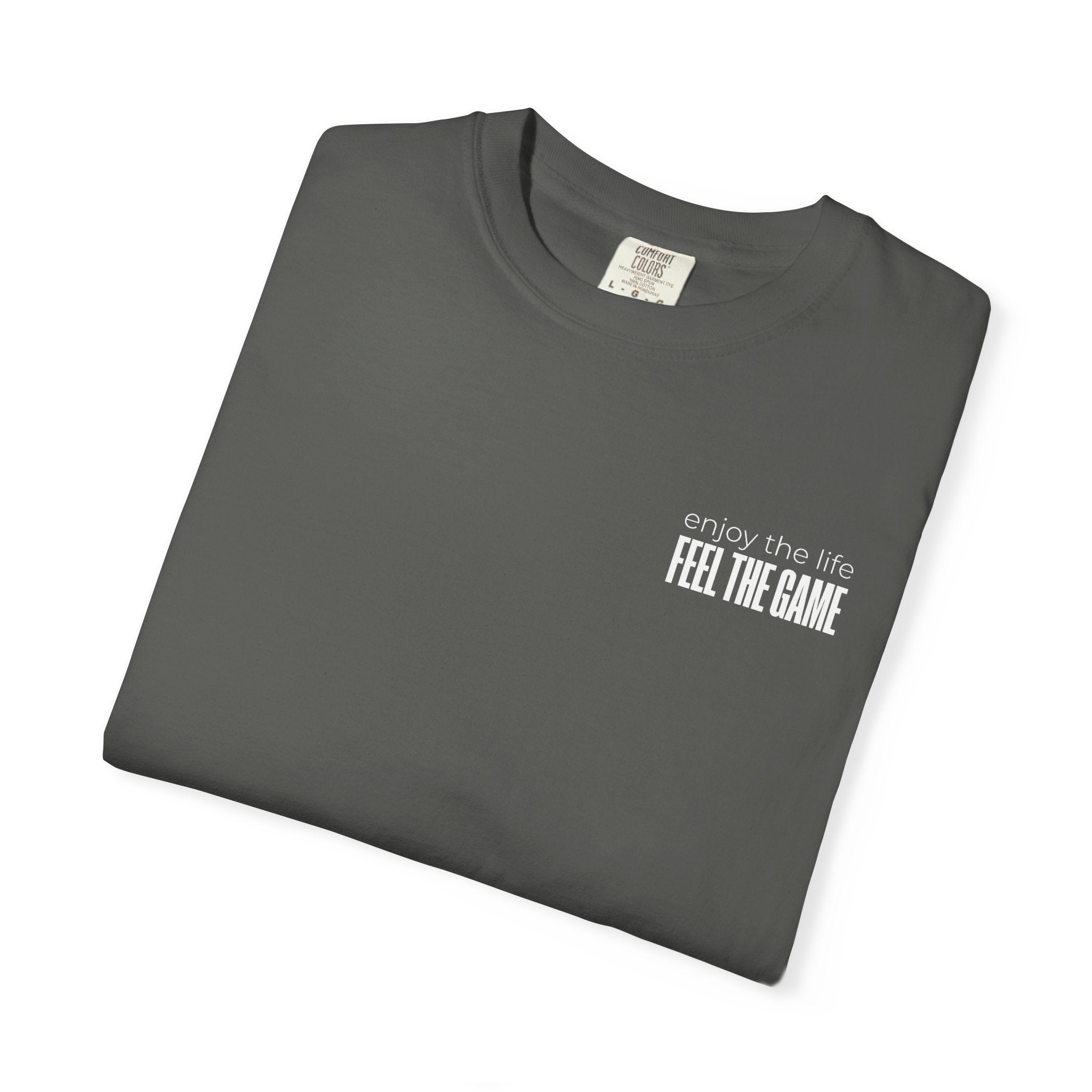 Feel The Game T-Shirt - Minimalist  Unisex Black Streetwear Shirt Casual Lifestyle Fashion Top